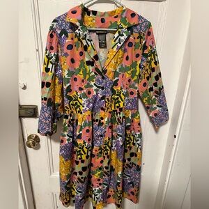 Nooworks Colorful Floral Midi Dress